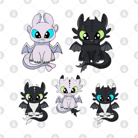 Dragons family, toothless and light fury, dragons babies, how to train ...