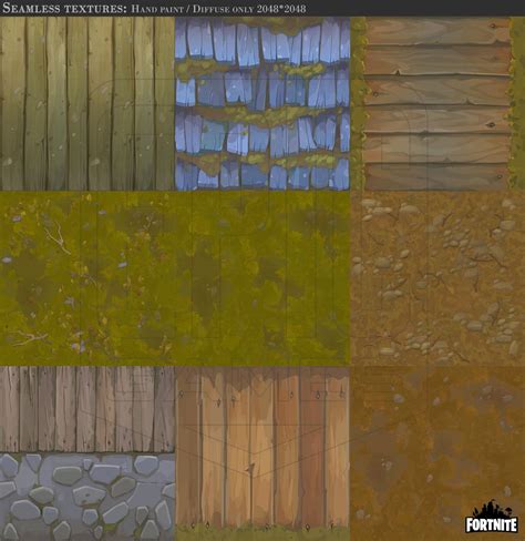 ArtStation - Fortnite: unlit seamless textures 2015, Tangi Bodio ...