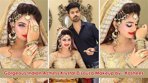 Gorgeous Indian Actress Krystal D'souza Makeup and Hair Styling By ...