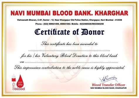 Blood Donation Certificate Design Psd A4 187 Picturedensity - Bank2home.com