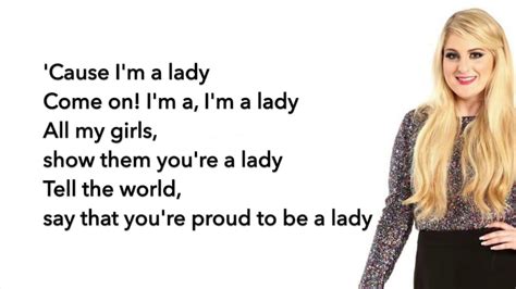 Meghan Trainor - I'm a Lady (Lyrics) - YouTube