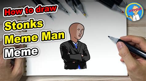 How to Draw Stonks / Meme Man 如何畫STONKS迷因人 [Noob Draw] [菜鳥來畫畫] - YouTube