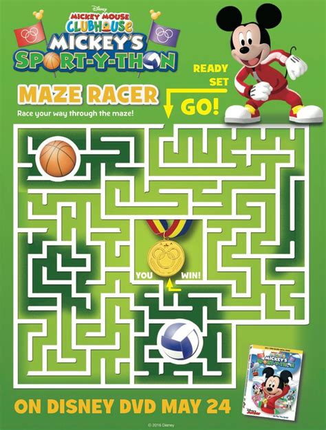 Mickey Mouse Maze Printable