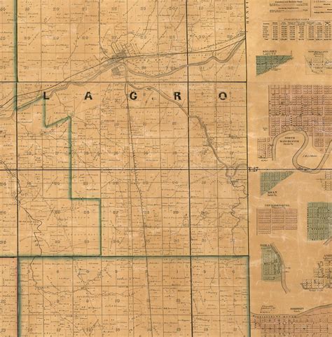 Map of Wabash County Indiana. 1861. Vintage Restoration - Etsy ...