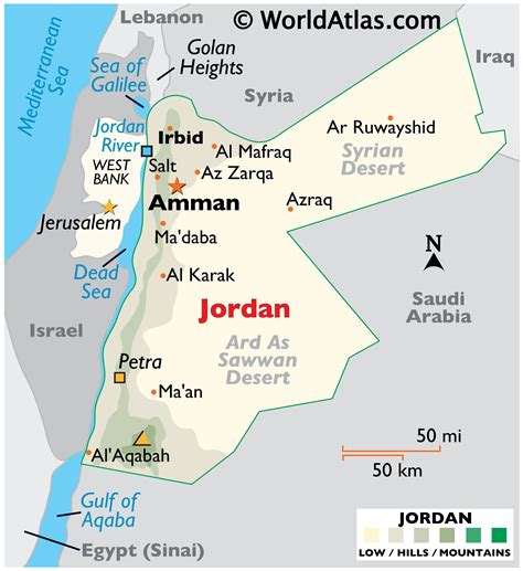 Jordan Large Color Map