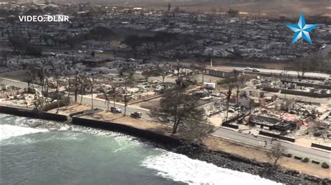 RAW: Extent of Lahaina devastation made clear in aerial footage - YouTube