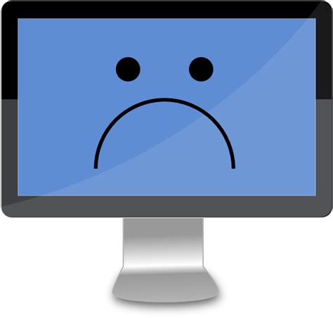 Sad Computer Clip Art at Clker.com - vector clip art online, royalty ...