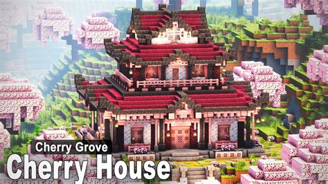 Minecraft: How to build a Japanese Cherry House | SimpleTutorial - YouTube