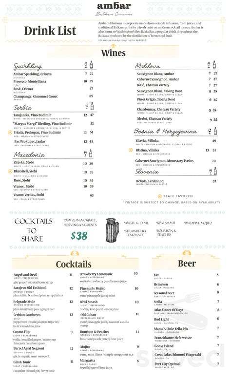 Ambar Restaurant - Clarendon menu in Arlington, Virginia, USA