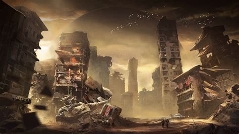 ArtStation - Destroyed city