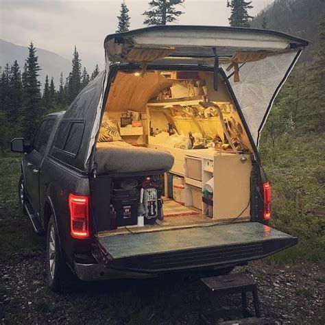 Always dig this setup by @misssnorris . #truckcamping #carcamping # ...