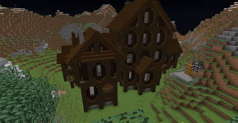 Dark oak wood mansion Minecraft Map