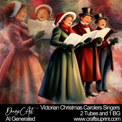 Victorian Christmas Carolers Singers - CUP1254144_87944 | Craftsuprint