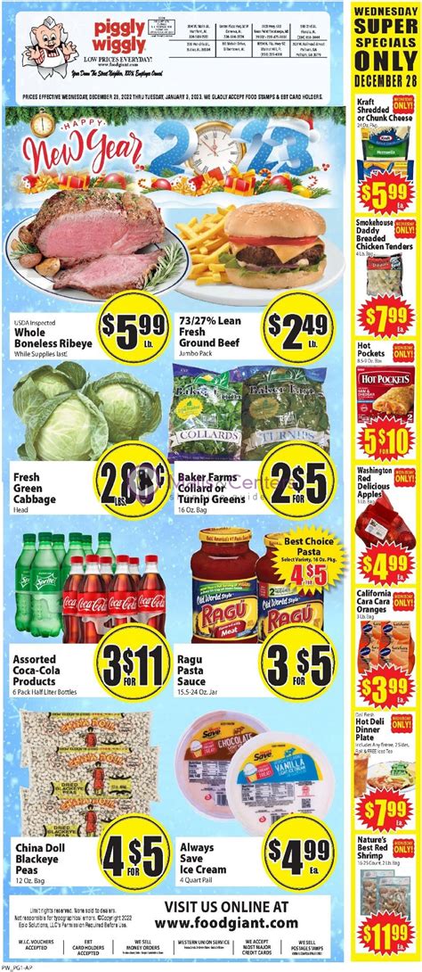 Food Giant Weekly ad valid from 12/28/2022 to 01/03/2023 - MallsCenters