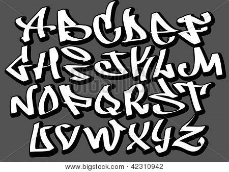 Graffiti Font Alphabet Letters. Vector & Photo | Bigstock