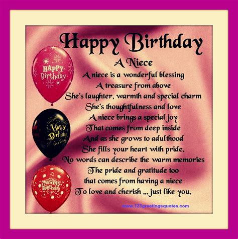 Birthday Card For Niece Quotes. QuotesGram