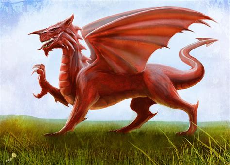 Welsh Flag - The Red Dragon by AndyFairhurst on DeviantArt