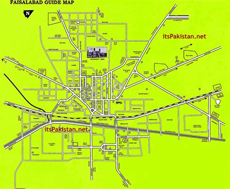 Faisalabad Road Map - Faisalabad • mappery