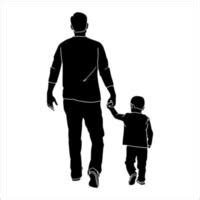 Free Father And Child Clipart Vector