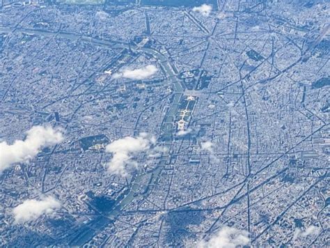 Views from Paris from a plane window | Velvet Escape