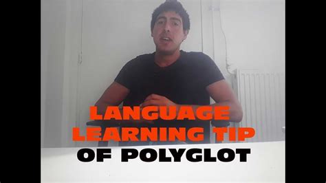 Language learning tip of a polyglot - YouTube