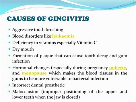 PPT - Gingivitis (Mild Gum Disease) PowerPoint Presentation, free ...