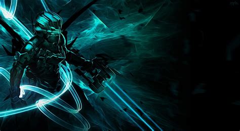 HD wallpaper: Dead Space HD, black and blue character digital wallpaper ...