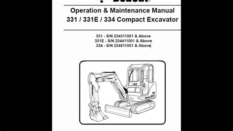 Bobcat 334 Parts Manual