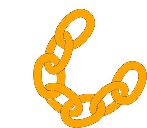 Orange Chain Clip Art at Clker.com - vector clip art online, royalty ...