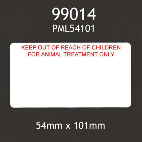 Veterinary Labels 54mm x 101mm – Get Labels