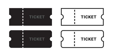 Ticket Shape Vector Art, Icons, and Graphics for Free Download