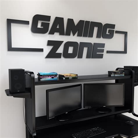 Gaming Zone 3D Sign | Moonwallstickers.com