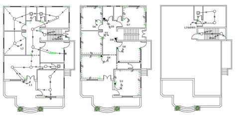 Electrical Layout Plan Of Residential Building Design DWG File - Cadbull