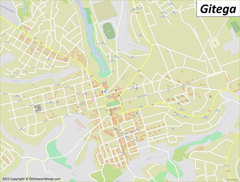 Gitega Map | Burundi | Detailed Maps of Gitega