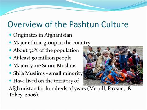 Pashtun Culture: Cultural Presentation - 1083 Words | Presentation Example