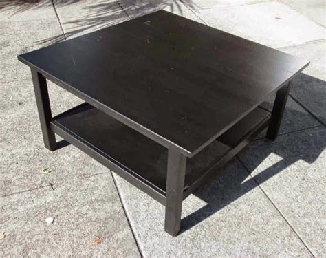 UHURU FURNITURE & COLLECTIBLES: SOLD Black Ikea Coffee Table - $30