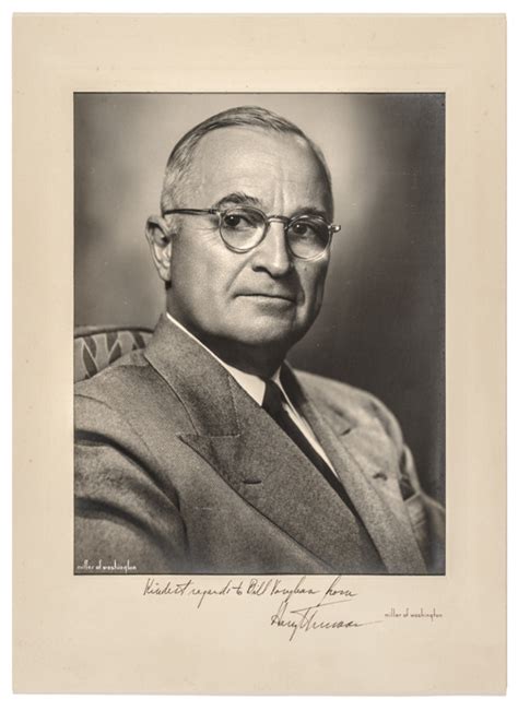 Sold Price: c. 1948 President HARRY S. TRUMAN Signed + Inscribed ...