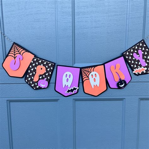 Halloween Spooky Banner Party Decorations Halloween Party - Etsy