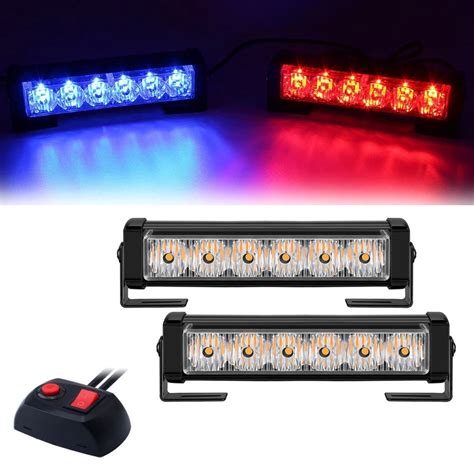 12V LED traffic signal emergency warning flashing light Police Vehicle ...