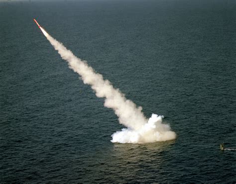 A Tomahawk (BGM-109) cruise missile is launched from the nuclear ...