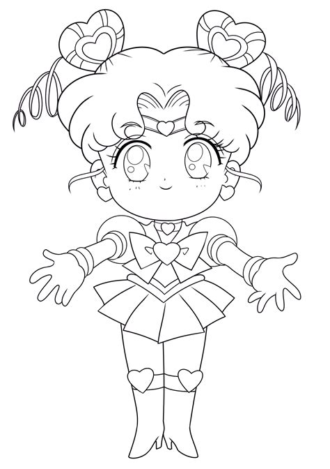 LINE ART - Sailor Chibi Chibi Moon by JackoWcastillo on DeviantArt