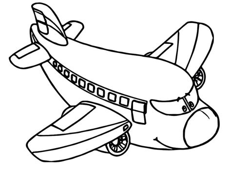 Aeroplane 5 Coloring Page - Free Printable Coloring Pages for Kids