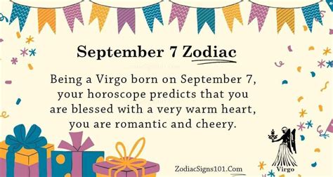 September 7 Zodiac is Virgo, Birthdays And Horoscope - ZodiacSigns101