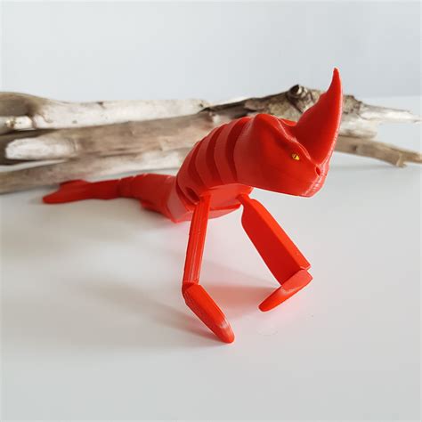 Red Bluster the Sea Beast 3D STL Print-in-place No - Etsy