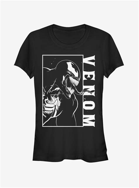 Marvel Venom Profile Block Womens T-Shirt | Venom t shirt, T shirts for ...