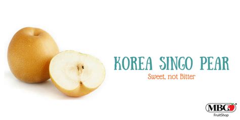 Korea Singo Pear, Sweet not Bitter – MBG Fruit Shop