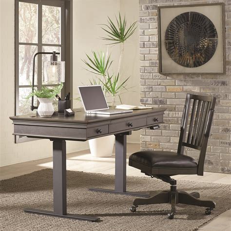 Birch Home Oxford 60" Adjustable Desk with Outlets and USB Ports ...