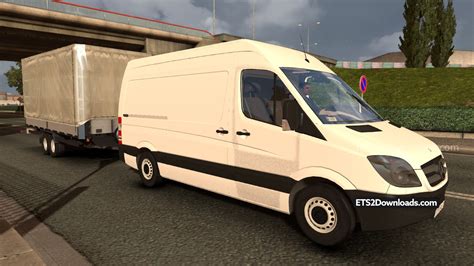 Mercedes-Benz Sprinter + Trailer ~ Euro Truck Simulator 2 Spot