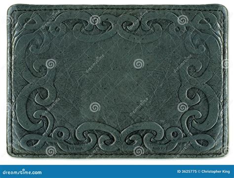 Leather Texture with Pattern Frame Stock Image - Image of background ...