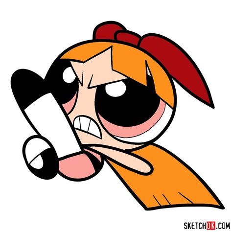 How to draw angry Blossom | Powerpuff girls wallpaper, Powerpuff girls ...